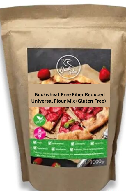 Buckwheat Free Fiber Reduced Universal Flour Mix (Gluten Free)