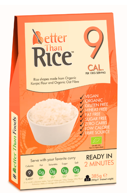Rice from Konnyaku Flour